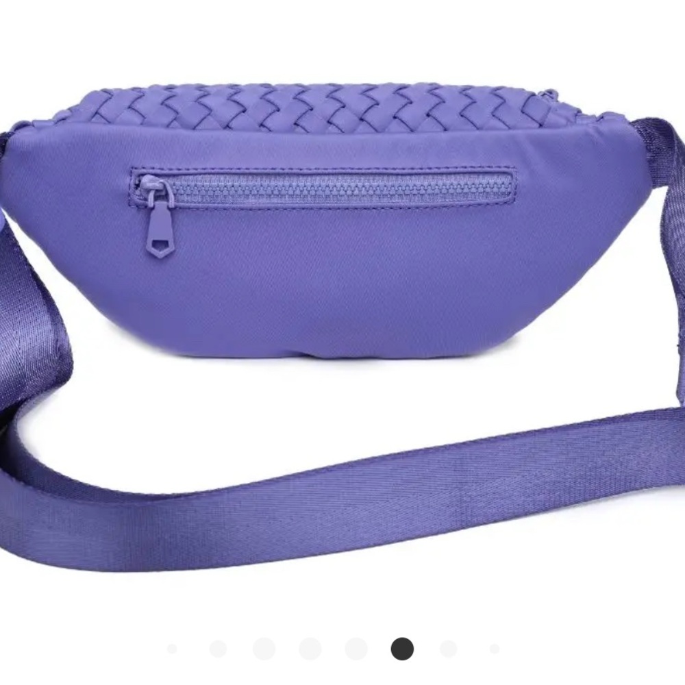 Periwinkle aim high woven neoprene belt Bag - Picture 3 of 12